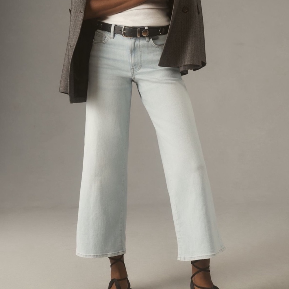 Light Blue Wide-Leg Women's Jeans